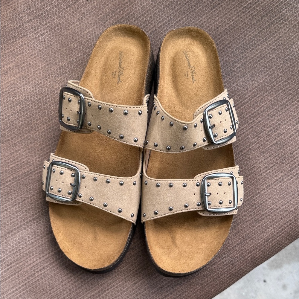 Universal Thread Beige Studded Sandals